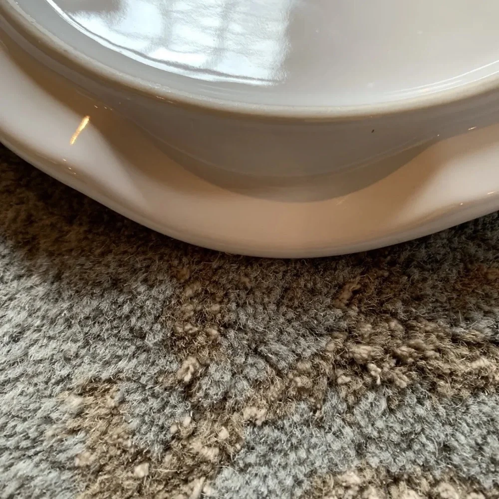 Crate & Barrel White Dome Butter/Cheese Dish